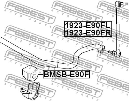 Link/Coupling Rod, stabiliser bar 1923-E90FL - image 2