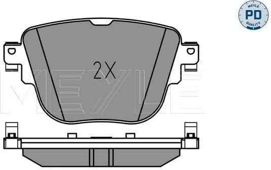 Brake Pad Set, disc brake MEYLE-PD: Advanced performance and design. 025 227 9217/PD