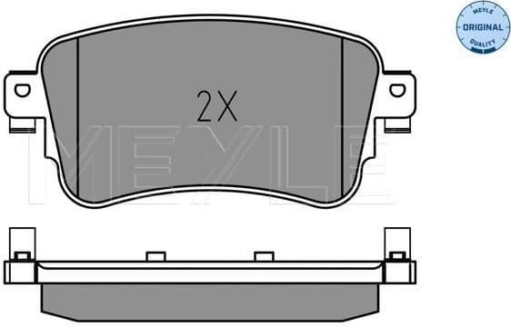 Brake Pad Set, disc brake MEYLE-ORIGINAL: True to OE. 025 225 8818 - image 2