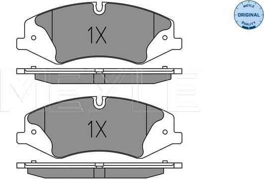Brake Pad Set, disc brake MEYLE-ORIGINAL: True to OE. 025 250 2119