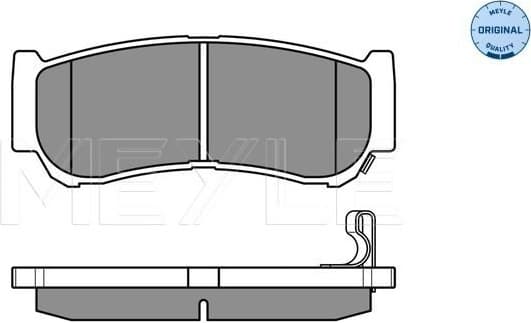 Brake Pad Set, disc brake MEYLE-ORIGINAL: True to OE. 025 244 8816/W