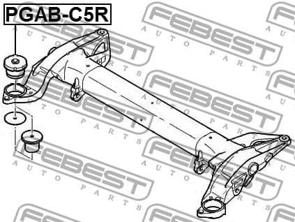 Bushing, axle beam PGAB-C5R - image 2