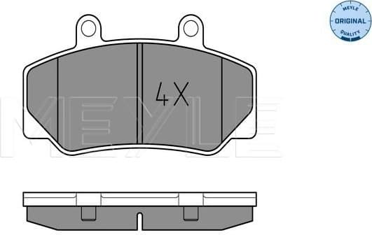 Brake Pad Set, disc brake MEYLE-ORIGINAL: True to OE. 025 212 3316