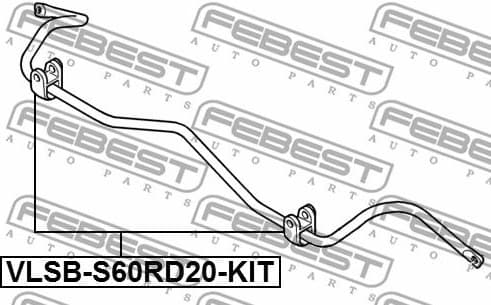 Repair Kit, stabiliser bush VLSB-S60RD20-KIT - image 2