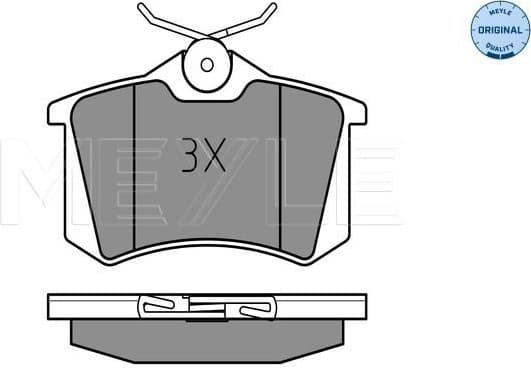Brake Pad Set, disc brake MEYLE-ORIGINAL: True to OE. 025 238 2317/W - image 2