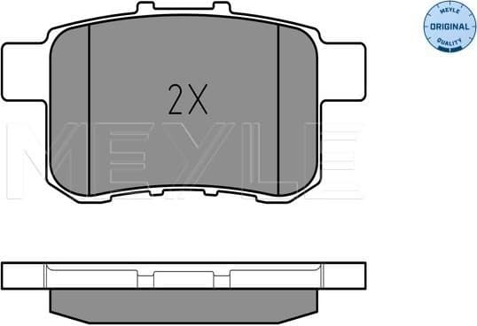 Brake Pad Set, disc brake MEYLE-ORIGINAL: True to OE. 025 244 3514/W - image 2