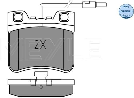 Brake Pad Set, disc brake MEYLE-ORIGINAL: True to OE. 025 212 6717/W