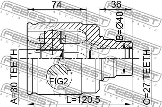 Joint Kit, drive shaft 0311-HRVLH - image 2