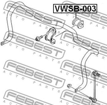 Mounting, stabiliser bar VWSB-003 - image 2