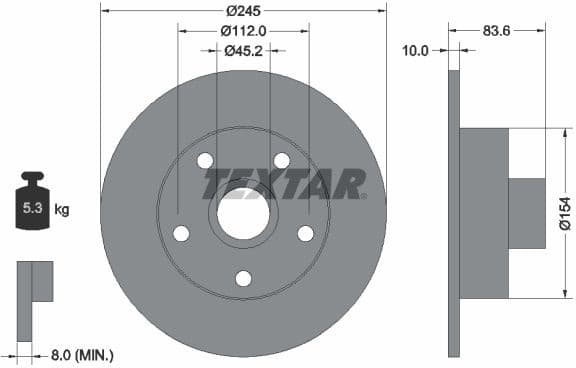 Brake Disc PRO 92072103
