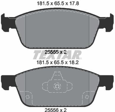 Brake Pad Set, disc brake Q+ 2555501