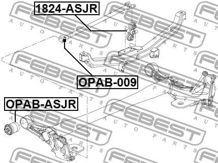 Mounting, control/trailing arm OPAB-009 - image 2