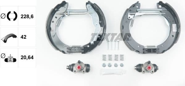 Brake Shoe Set Shoe Kit Pro 84050000