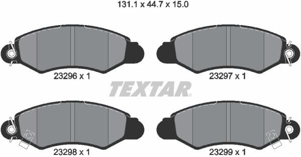 Brake Pad Set, disc brake 2329601