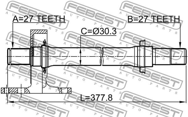 Drive Shaft 0312-CRVMTRH - image 2