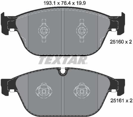 Brake Pad Set, disc brake Q+ 2516002