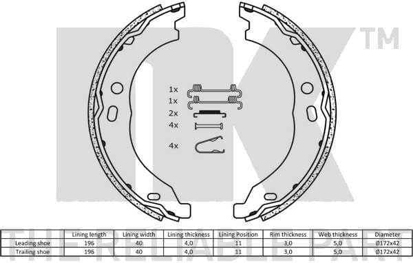 Brake Shoe Set 2719754 - image 2