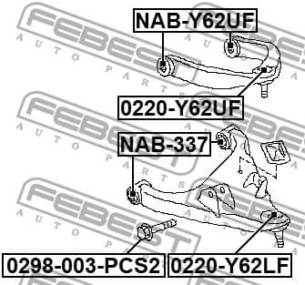 Fastening Bolt, control arm 0298-003-PCS2 - image 2