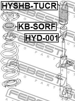 Rolling Bearing, suspension strut support mount KB-SORF - image 2