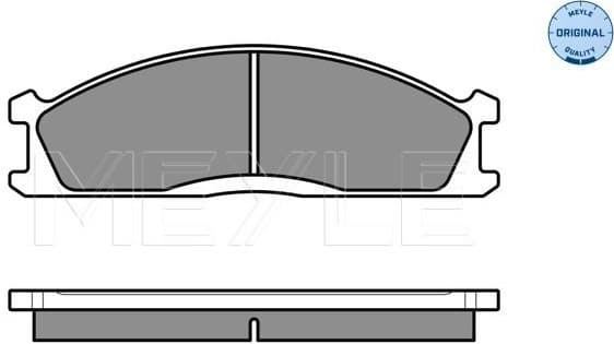 Brake Pad Set, disc brake MEYLE-ORIGINAL: True to OE. 025 213 4717