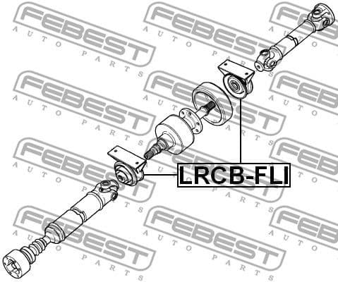 Bearing, propshaft centre bearing LRCB-FLI - image 2