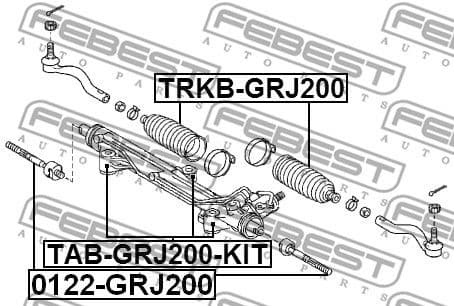Mounting, steering gear TAB-GRJ200-KIT - image 2