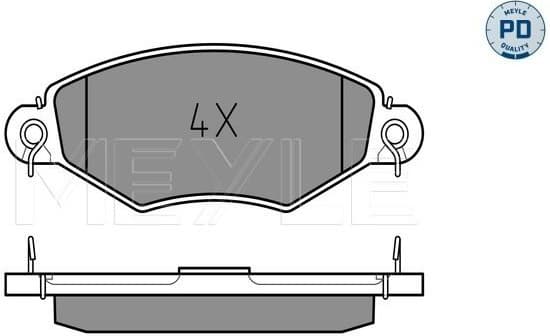 Brake Pad Set, disc brake MEYLE-PD: Advanced performance and design. 025 219 8018/PD