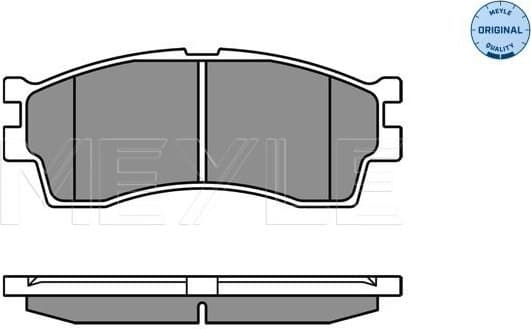 Brake Pad Set, disc brake MEYLE-ORIGINAL: True to OE. 025 238 7316/W