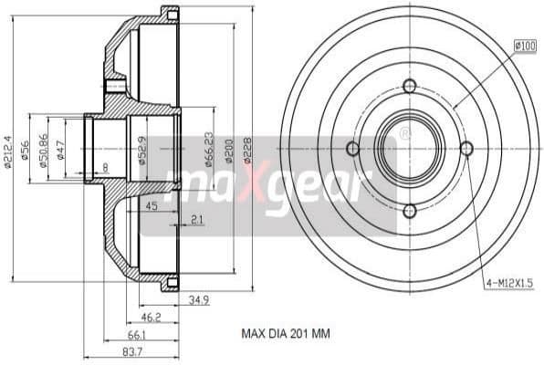 Brake Drum 19-2180