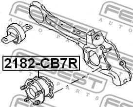 Wheel Hub 2182-CB7R - image 2