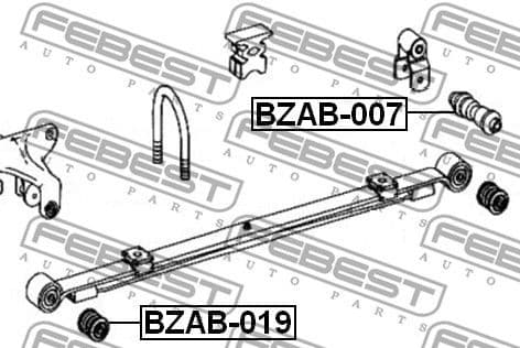 Bushing, leaf spring BZAB-007 - image 2