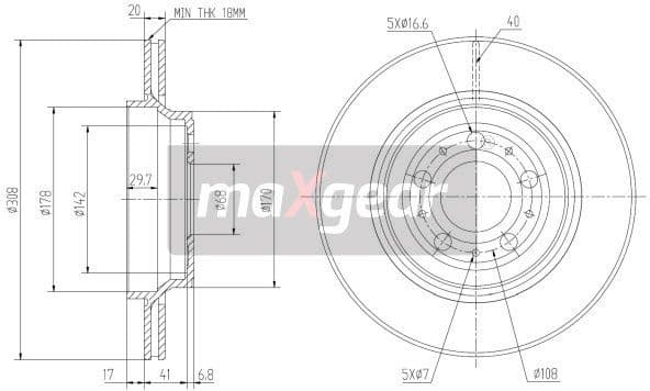 Brake Disc 19-1839 - image 2