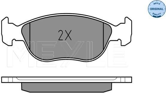 Brake Pad Set, disc brake MEYLE-ORIGINAL: True to OE. 025 219 2717/W