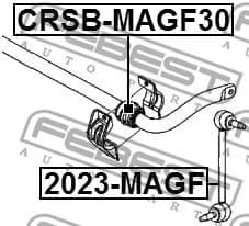 Mounting, stabiliser bar CRSB-MAGF30 - image 2