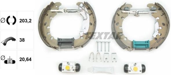 Brake Shoe Set Shoe Kit Pro 84065301
