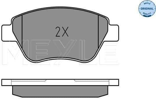 Brake Pad Set, disc brake MEYLE-ORIGINAL: True to OE. 025 237 0617/W - image 2