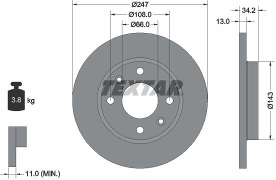 Brake Disc PRO 92092803