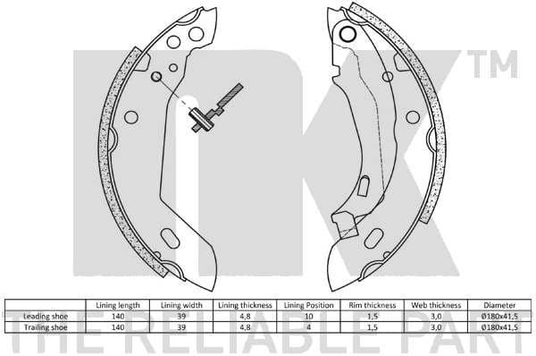 Brake Shoe Set 2799389 - image 2