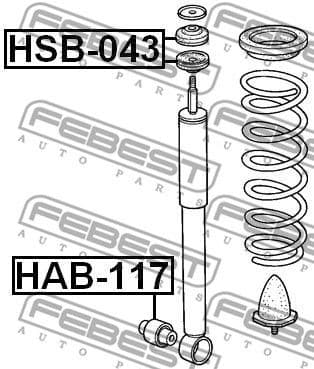 Spacer Tube, shock absorber HSB-043 - image 2