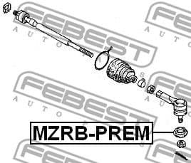 Repair Kit, tie rod end MZRB-PREM - image 2