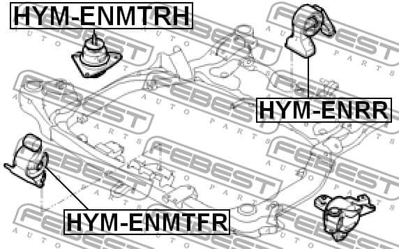 Mounting, engine HYM-ENMTRH - image 2