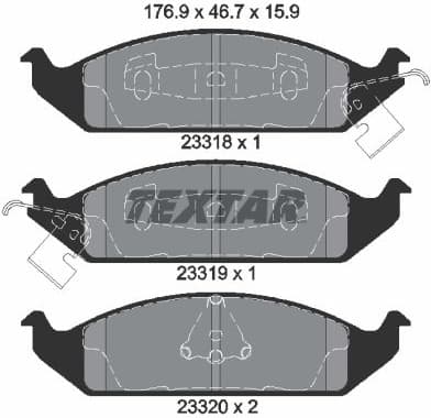 Brake Pad Set, disc brake Q+ 2331801