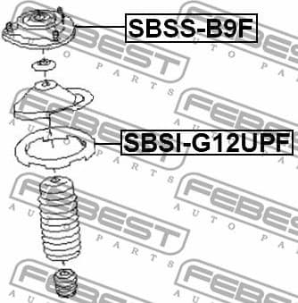 Suspension Strut Support Mount SBSS-B9F - image 2