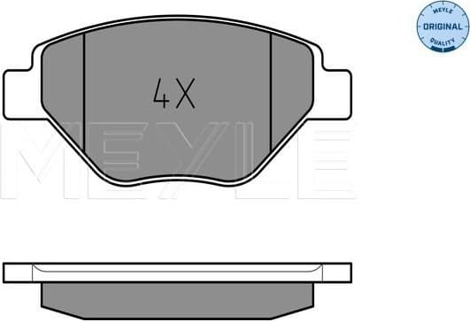 Brake Pad Set, disc brake MEYLE-ORIGINAL: True to OE. 025 239 3418