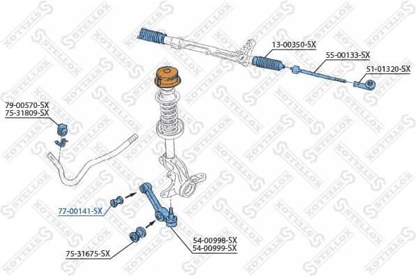 Mounting, control/trailing arm 77-00141-SX