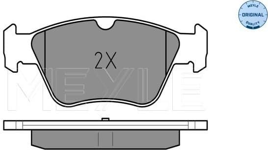 Brake Pad Set, disc brake MEYLE-ORIGINAL: True to OE. 025 216 6419 - image 2