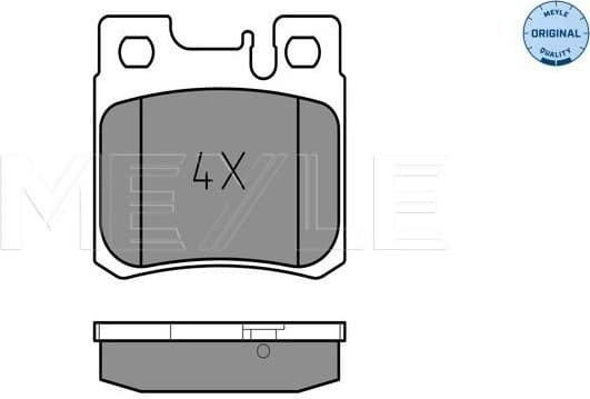 Brake Pad Set, disc brake MEYLE-ORIGINAL: True to OE. 025 211 9715