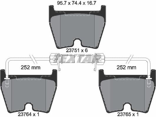 Brake Pad Set, disc brake Q+ 2375101