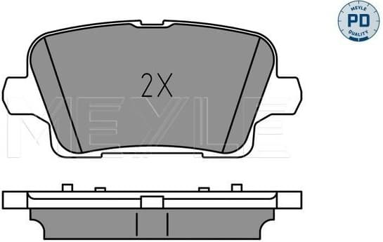Brake Pad Set, disc brake MEYLE-PD: Advanced performance and design. 025 221 2317/PD - image 2