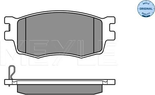 Brake Pad Set, disc brake MEYLE-ORIGINAL: True to OE. 025 243 1717/W - image 2